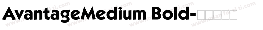 AvantageMedium Bold字体转换